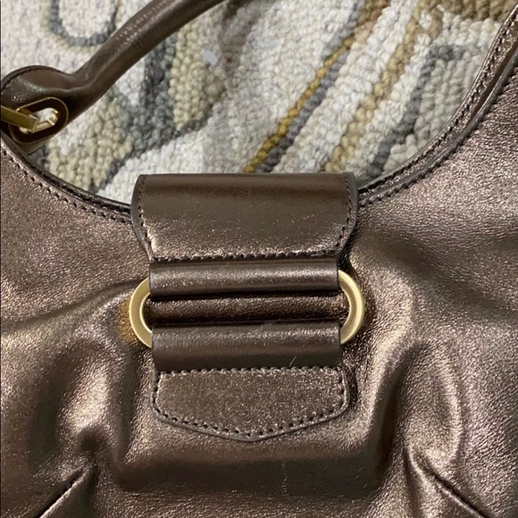 💕 Jimmy choo bronze metallic leather satchel 💕 - Picture 9 of 16